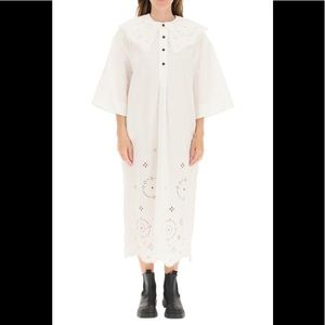 Ganni oversized poplin dress